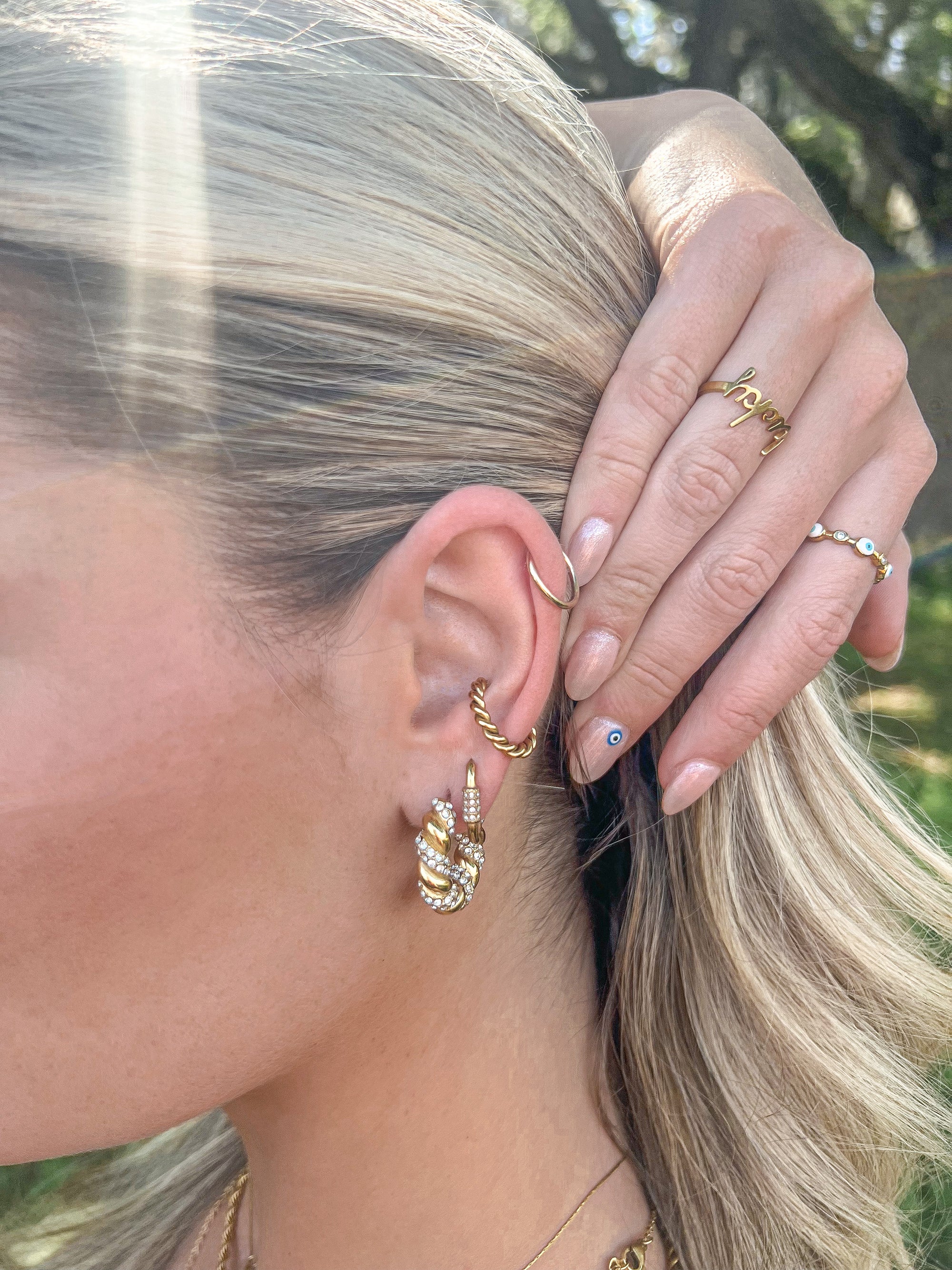 Diamond Helix Earrings - For the Girls Jewelry